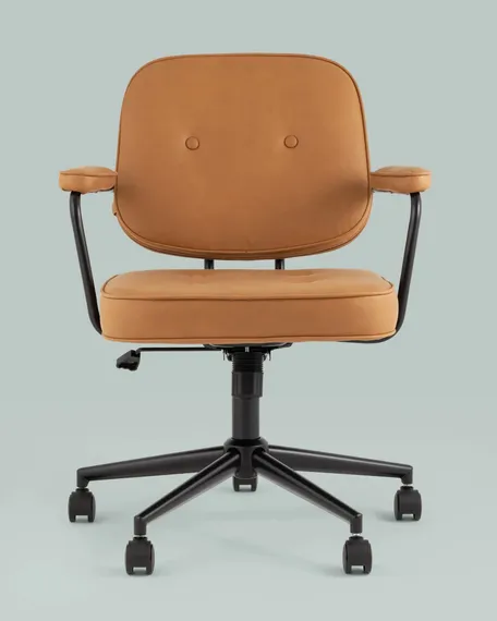 Офисный стул Snoop, коричневая экокожа