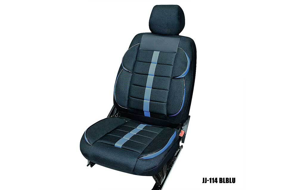 Чехлы на сидения Coolpart MAXIMAL ROMB - JJ-114-BLBLU - Жаккард черный/синий (5предм)
