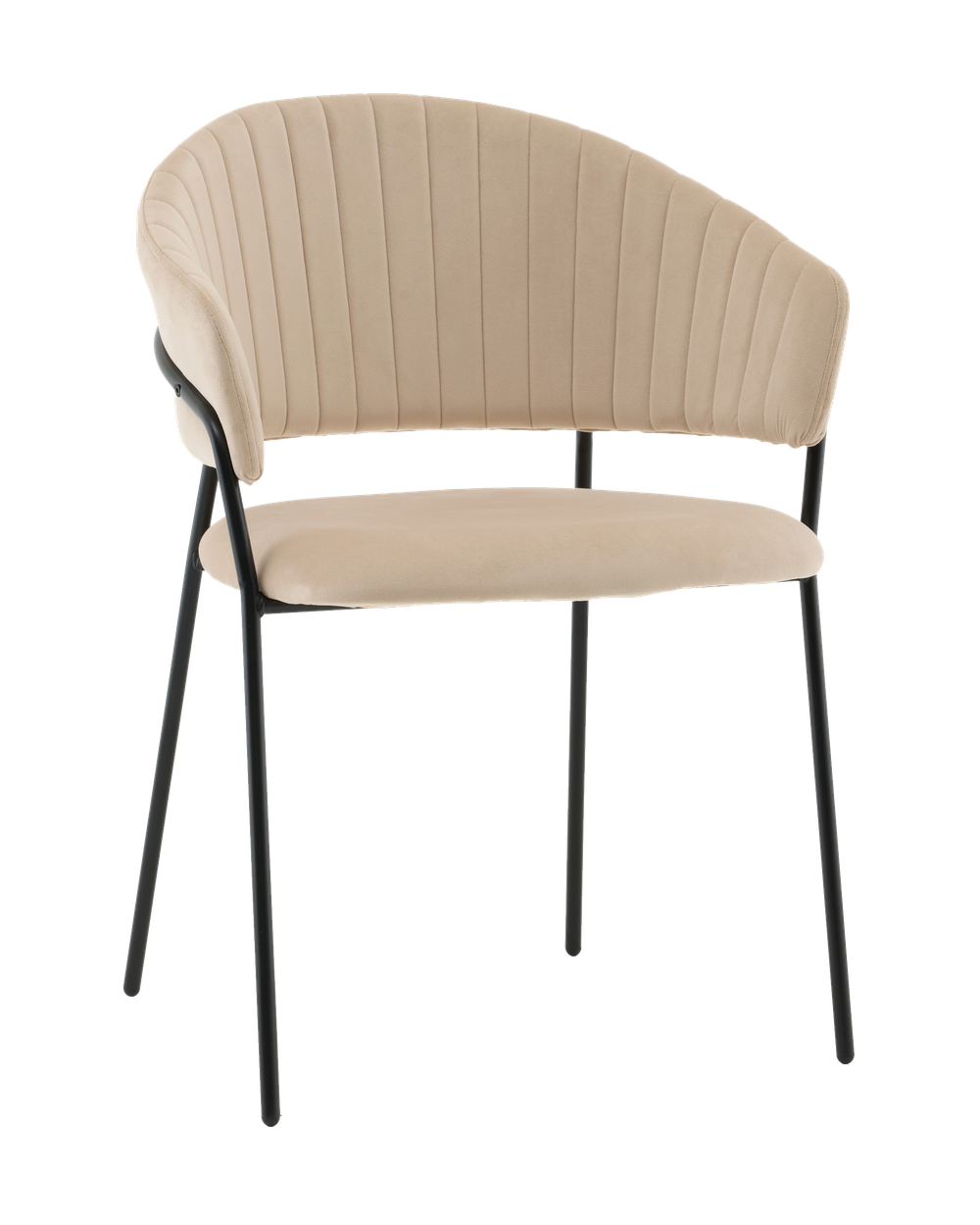 Стул Бруно NEW велюр кремовый