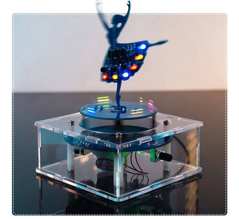 Набор для самостоятельной сборки и пайки (конструктор) музыкальная шкатулка "Балерина"