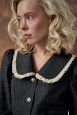 Жакет с кружевной рюшей DAN MARALEX