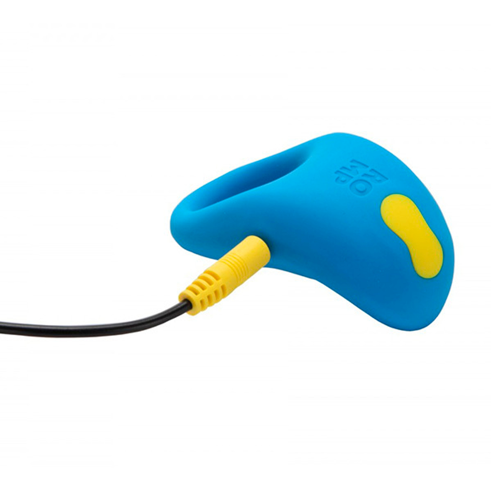 Синее эрекционное виброкольцо Romp Juke Vibrating Cock Ring RPCRSG5