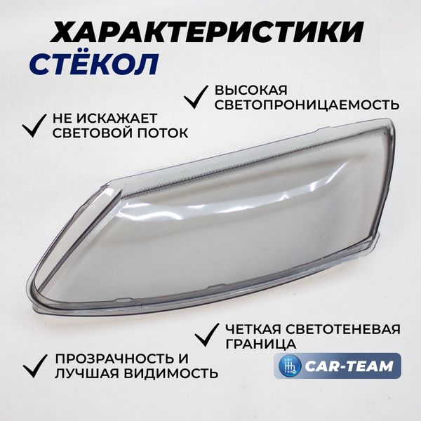 Стекла фар (поликарбонат) Лада Гранта тонированные (лев., прав.)(21900-3711070/71-16)