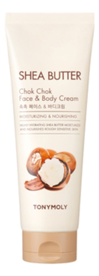 TONYMOLY   Увлажняющий крем для лица и тела с маслом ши SHEA BUTTER Chok Chok Face & Body Cream 250 мл