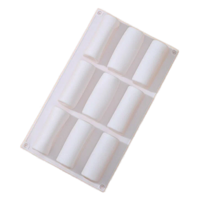 Форма силиконовая для выпечки Доляна «Сладости.Батончики», 9 ячеек, 29,5х17х3,5 см, 8,3×3,2×3,5 см, цвет белый