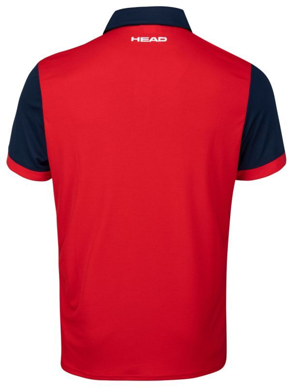 Мужское теннисное поло Head Davies Polo Shirt M - red/dark blue