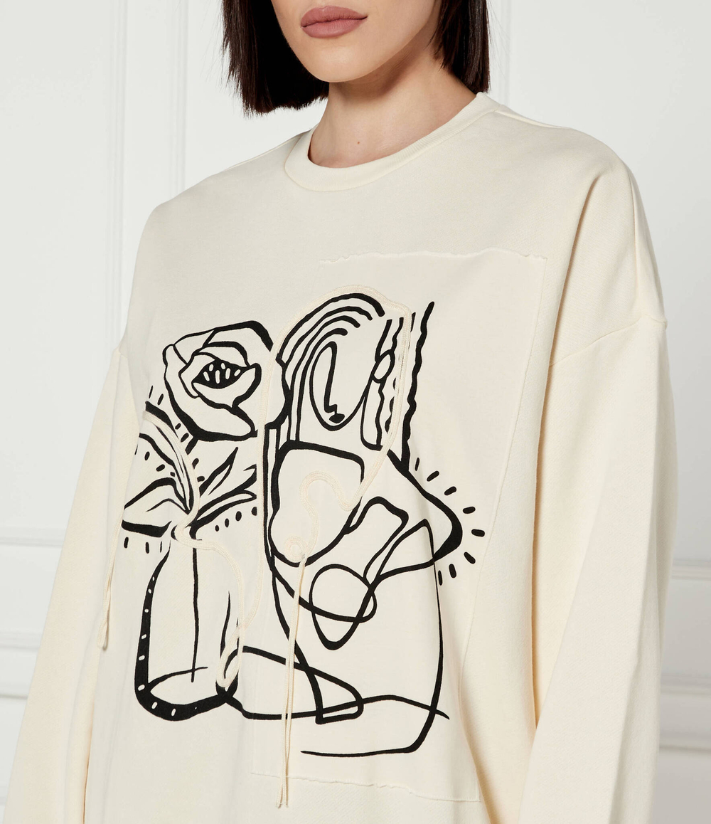 Худи Desigual - экрю(24WWSK06)