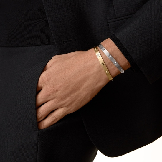 Cartier LOVE bracelet, classic model in yellow brushed gold