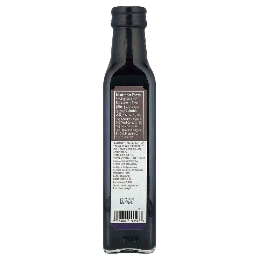 Primal Kitchen, Органический бальзамический уксус из Модены, 250 мл (8,45 жидк. унц.)