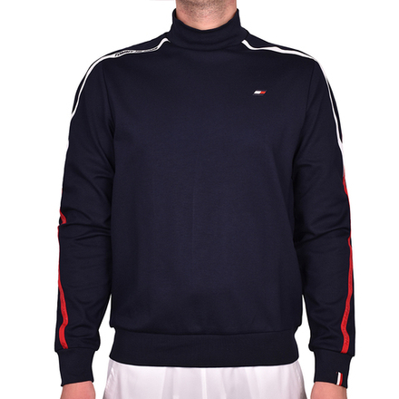 Мужская теннисная кофта Tommy Hilfiger Trim Mock Neck Silhouette - небесный