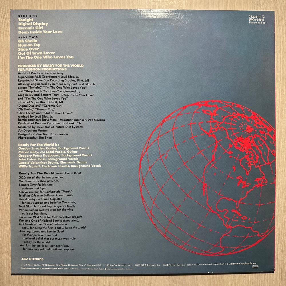 Ready For The World - Ready For The World (Германия 1985г.)