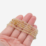 Рутиловый кварц натуральный, 3,7мм, шар, микроогранка