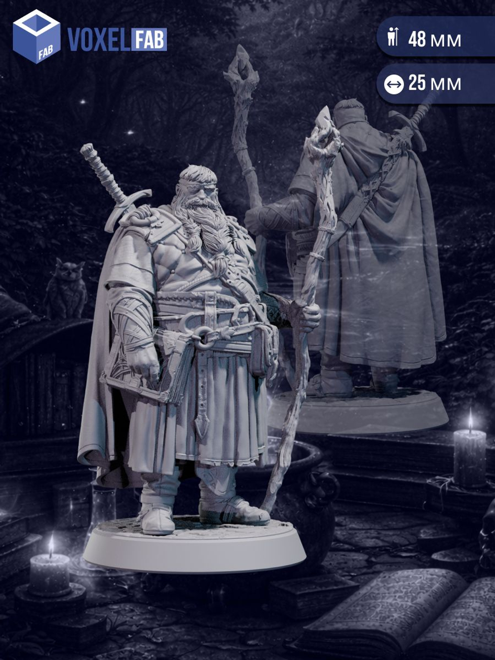 Маг Хранитель Чащи миниатюры для настольных игр РНИ, ДнД