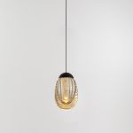 Подвесной светильник MD25090022-1A matt black/champagne