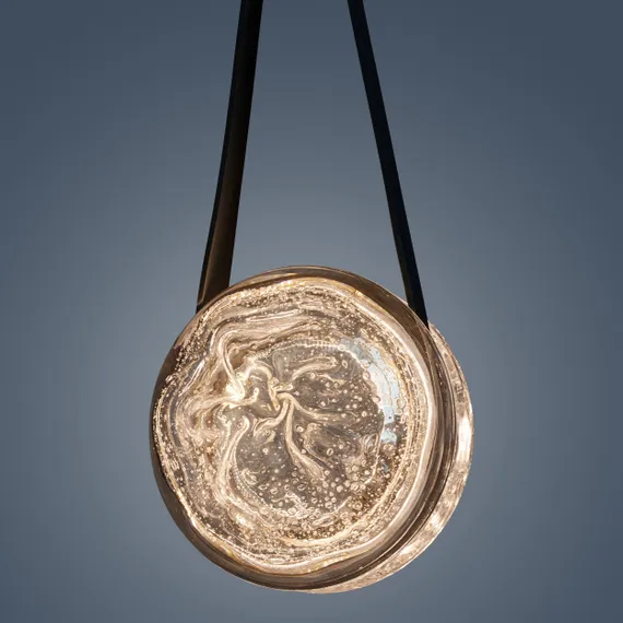 Подвесной светильник Galaxy Ø18 см, прозрачный, серый