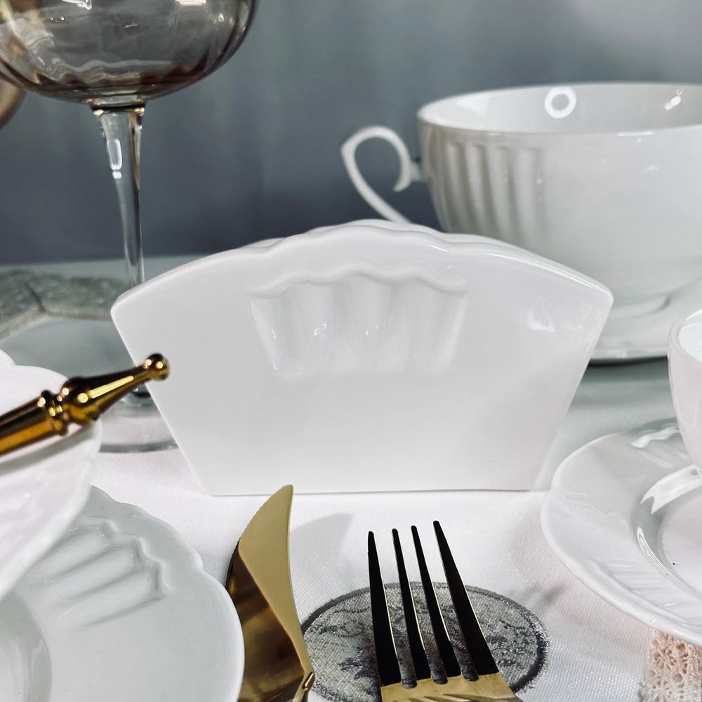 Lenardi 118-145 Салфетница RESTO в под.уп.(х64)Фарфор