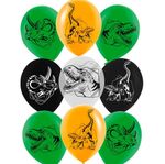 Шар (12''/30 см) Эра Динозавров, Ассорти, пастель, 2 ст, 50 шт.