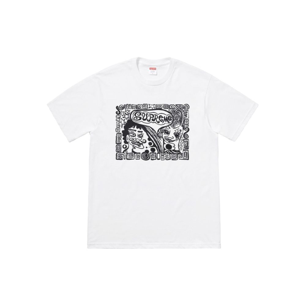 Supreme FW18 Faces Tee white T