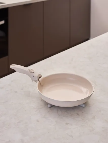 Сковорода с крышкой и съемной ручкой smart ceramic, D28 см