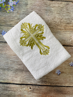 Крестильное полотенце 70/140 с вышивкой (ИП Людин А.В,)