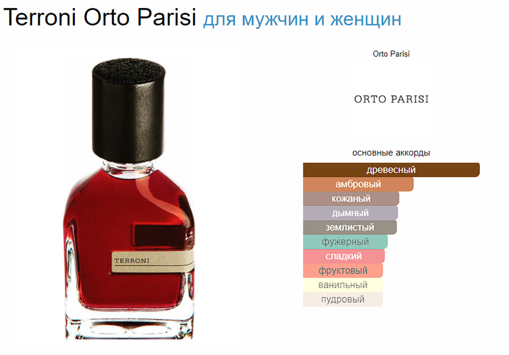 Orto Parisi Terroni 50 ml EDP (duty free парфюмерия)