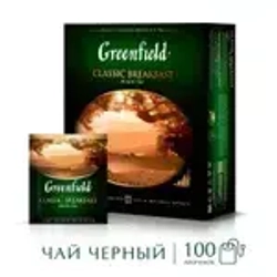 Чай в пакетиках чёрный Greenfield Classic Breakfast, 100 шт