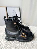 Утепленные кожаные ботинки Dsquared2, 25,5