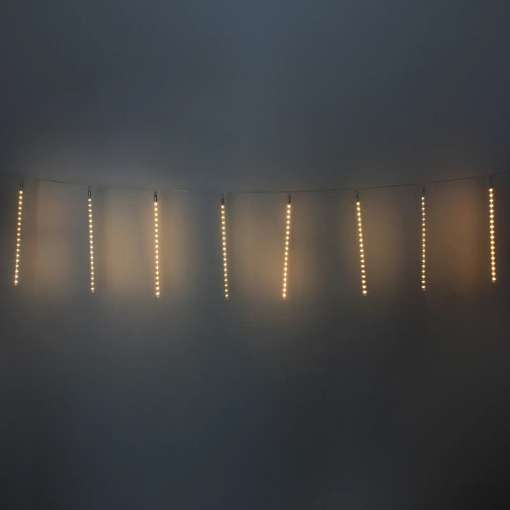 Гирлянда для улицы «Тающая сосулька» 3,0 м*50 см 288 лампы LED, IP-54, Теплый белый (8 трубок)