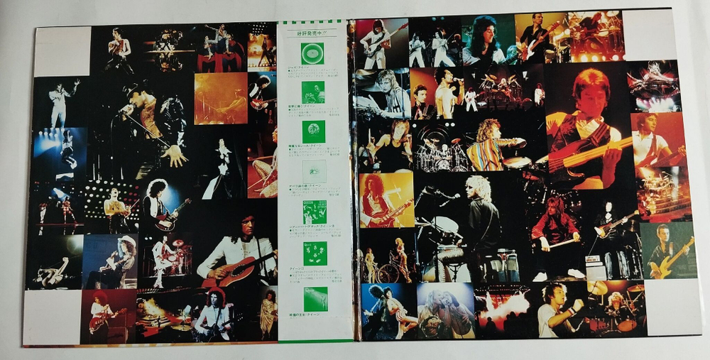 Винтажная виниловая пластинка LP Queen Live Killers (Japan 1979) (Obi) (Red and Green Vinyl)