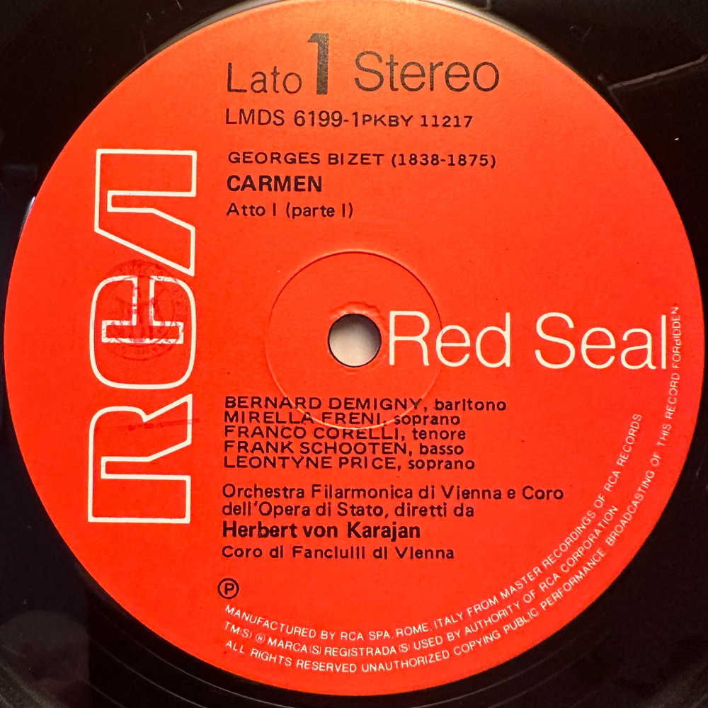 Бизе - Кармен 3LP (Италия)