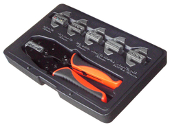 KA-1278 Клещи для обжимки клемм в наборе, 7 предм.