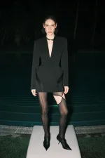 Платье-смокинг черное