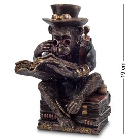 Veronese WS-193 Статуэтка в стиле Стимпанк «Обезьяна с книгой»