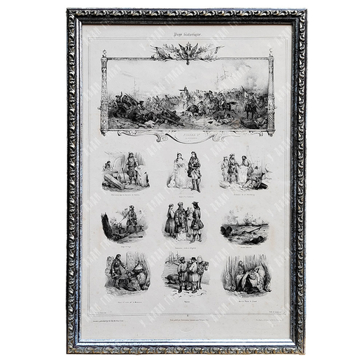 Адам Виктор (1801-1867). Страница истории. Пётр I. Литография. Сер. XIX в.