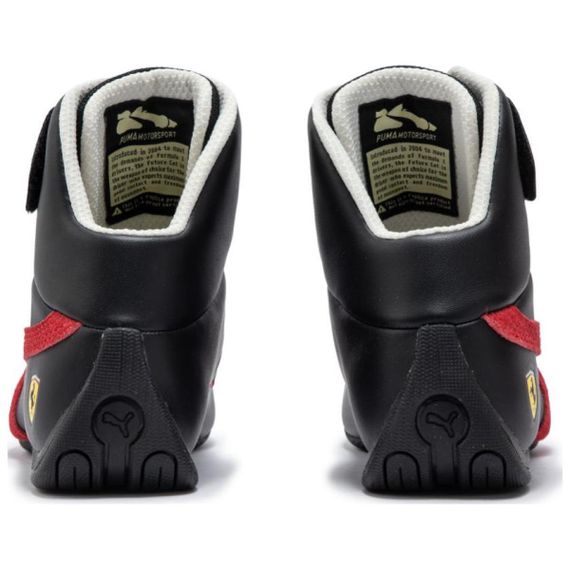 PUMA Ferrari Future Cat Кроссовки для тренировок MID Топ Черный/Гоночный красный Унисекс