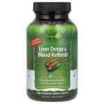 Irwin Naturals, Liver Detox & Blood Refresh, добавка для очистки печени и крови, 60 капсул с жидкостью