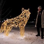 Светодиодная фигура "Волк"