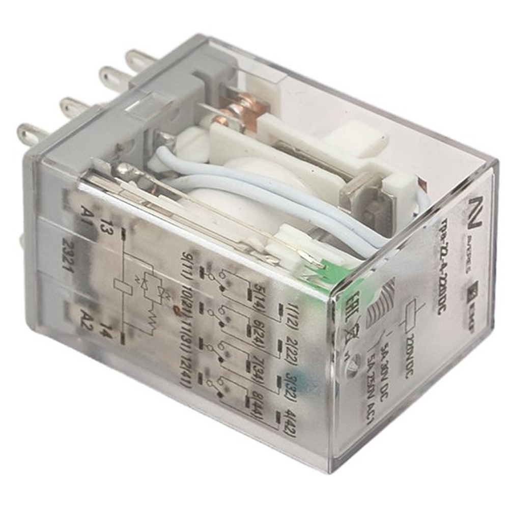 Реле промежуточное RPA 22/4 5A 220В DC EKF AVERES (20.00 шт.)