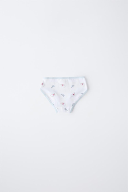 ZARA НАБОР ИЗ ШЕСТИ ТРУСОВ С ОВЕЧКАМИ, РОЗОВЫЙ