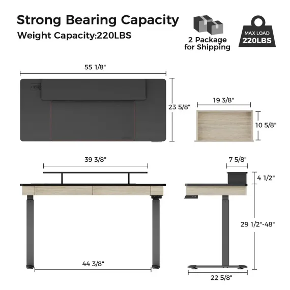 EUREKA ED-I55 Rustic Grey