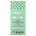 The Feel Bar, Immune, батончики с растительным протеином, со вкусом мяты и шоколадной крошки и чаги, 10 батончиков по 57 г (2 унции)