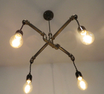 люстра Crossed Industrial Water Pipe