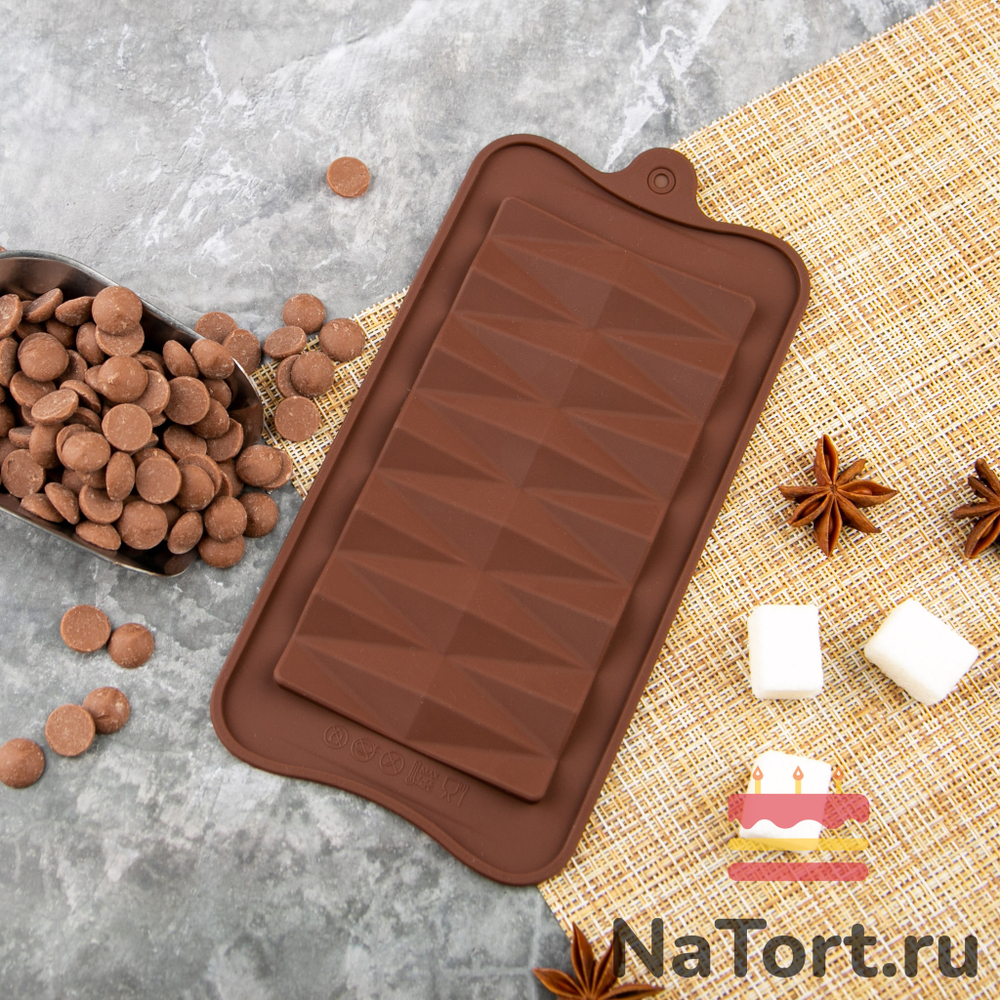 Форма силиконовая для шоколада «Плитка искушение»