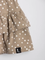 Летний костюм для девочки с юбкой-шорты