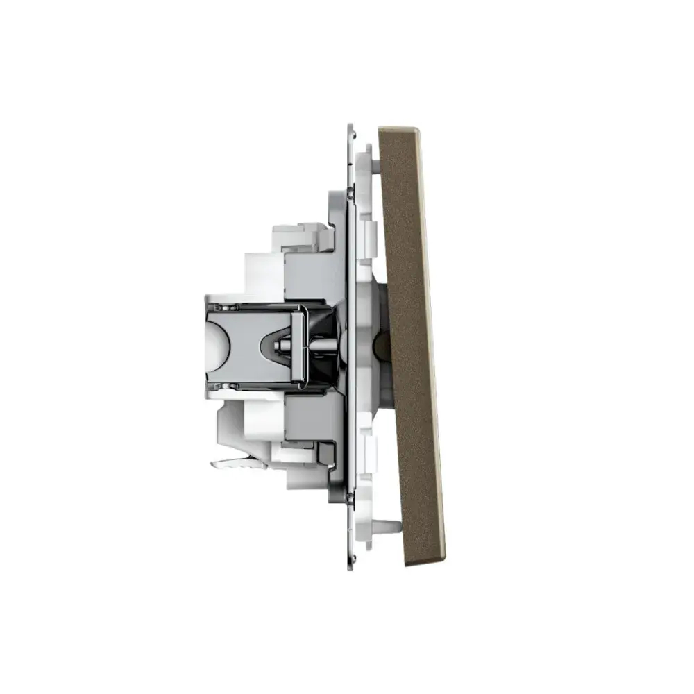 ARTGALLERY 1-клавишный ВЫКЛЮЧАТЕЛЬ, 10АХ, механизм, быстрозажим. клем., МОККО