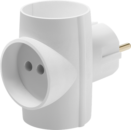 Разветвитель (тройник) Defender TG-03 3 роз.