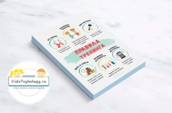 Демонстрационный материал "Правила тренинга"