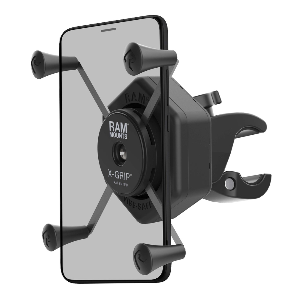 Держатель телефона RAM® X-Grip® Large с Vibe-Safe™ и креплением Tough-Claw™ Small