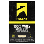 Ascent, Native Whey Protein Blend, Vanilla Bean, 15 Packets, 1.09 oz (31 g) Each