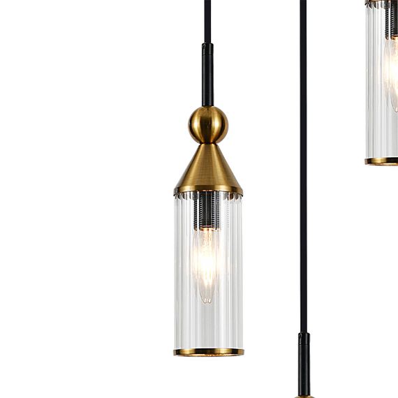 Подвесная люстра Indigo Torazzo 13037/3S Black V000532